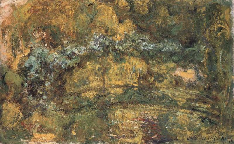Claude Monet The Foothridge over the Water-Lily Pond Germany oil painting art